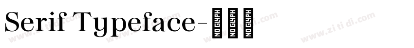 Serif Typeface字体转换 Serif Typeface字体转换